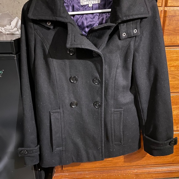Calvin Klein Peacoat with Hood! - Picture 2 of 3